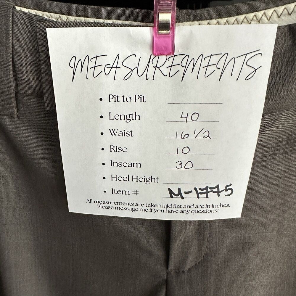 Banana Republic Martin Fit Pants Size 10P Wool Silk Cuffed Neutral Office Career - Picture 2 of 10